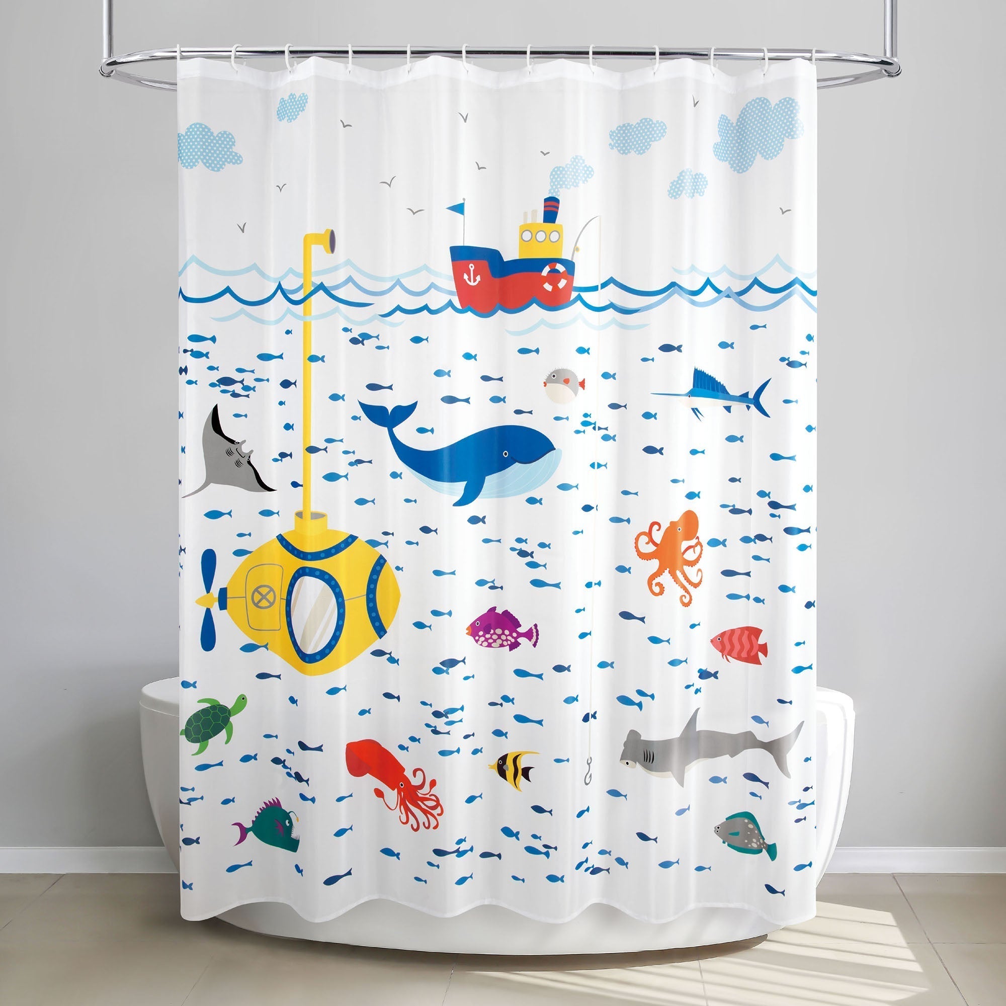 Child Shower Curtain Shower Curtain Painting Kids Kubby