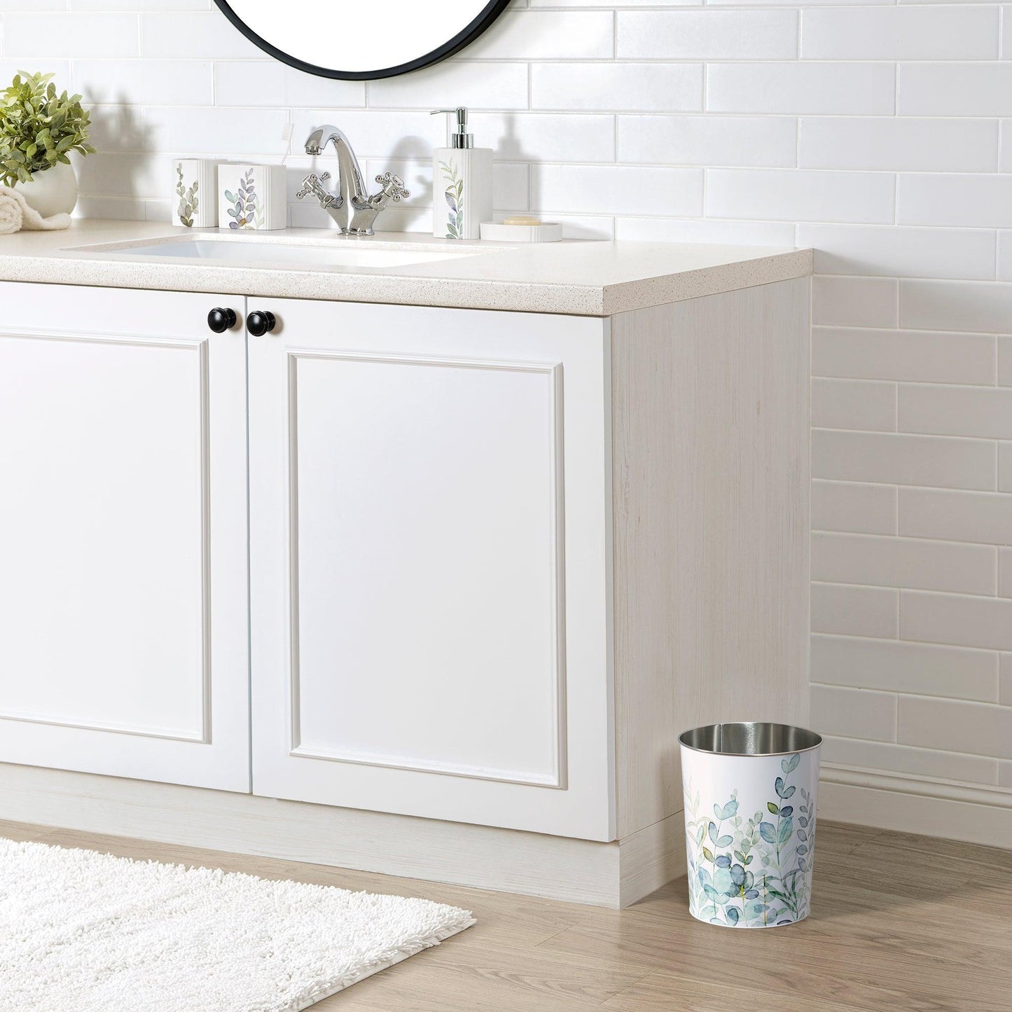 Botanical Wastebasket - Allure Home Creation