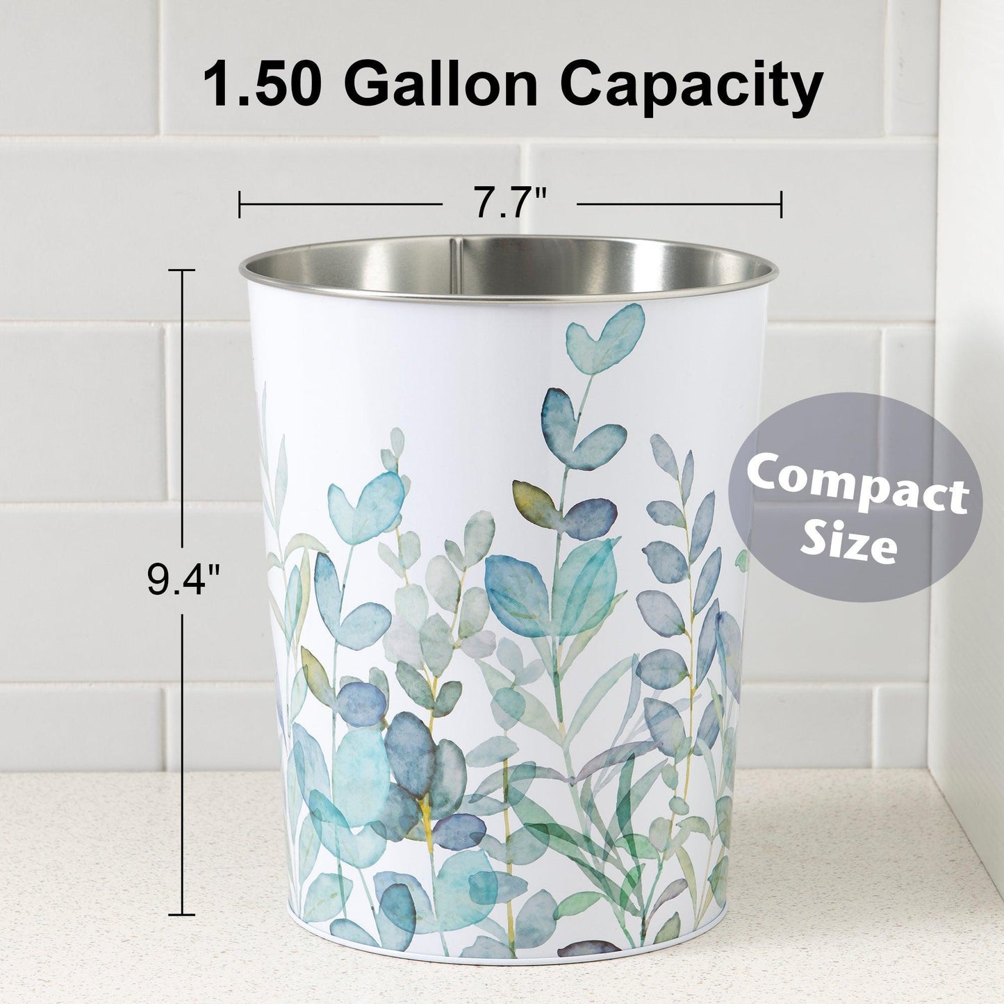 Botanical Wastebasket - Allure Home Creation
