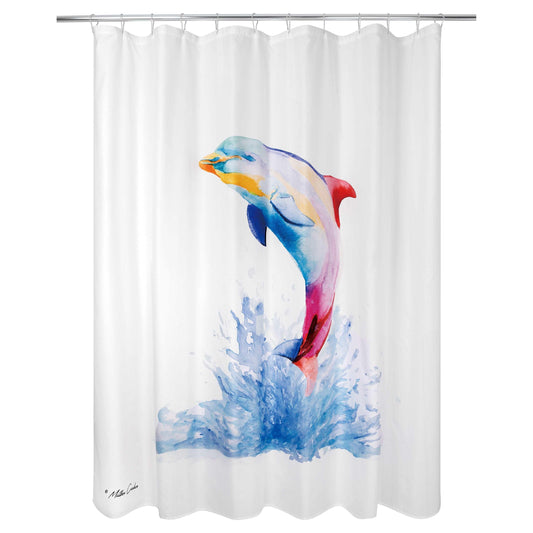Colorful Dolphin Shower Curtain - Allure Home Creation