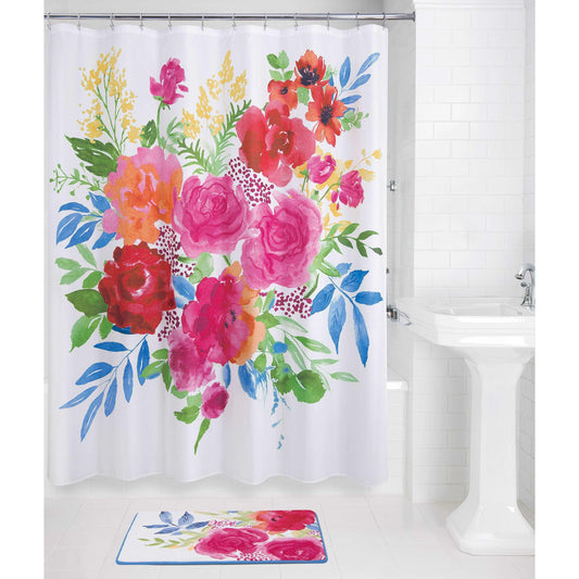 Floral Burst Shower Curtain - Allure Home Creation