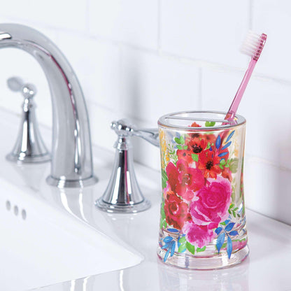 Floral Burst 3-Piece Bathroom Accessory Set - Allure Home Creation