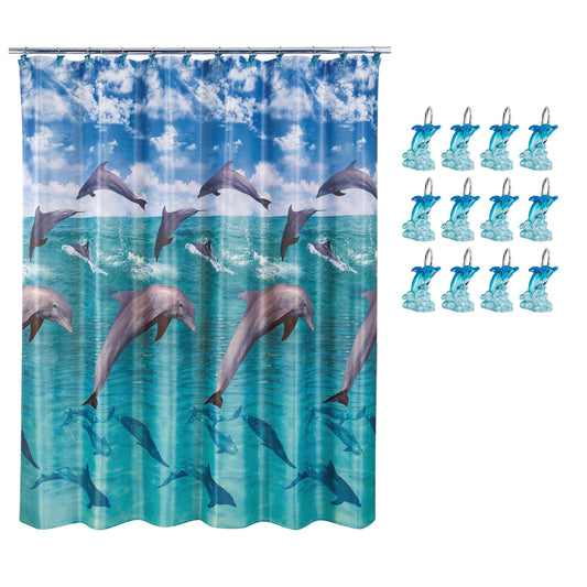 Jump for Joy Dolphin 13-Piece Shower Set - Allure Home Creation