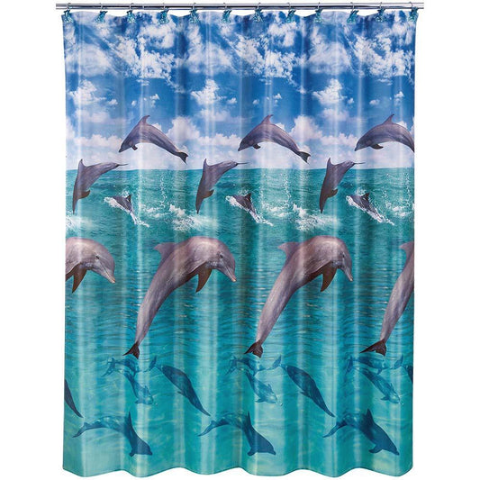 Jump for Joy Dolphin Shower Curtain - Allure Home Creation