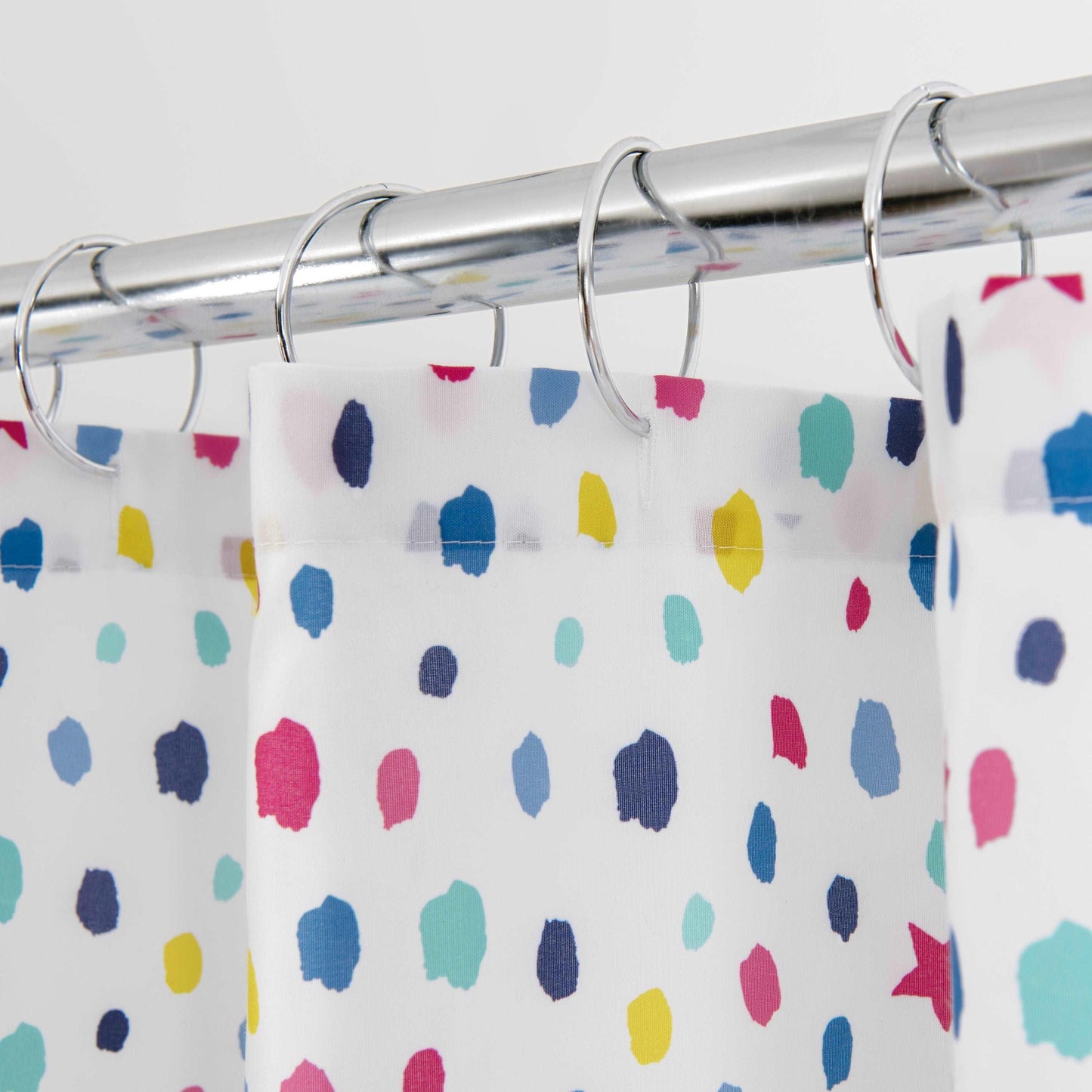 Multi Confetti Dot Shower Curtain - Allure Home Creation