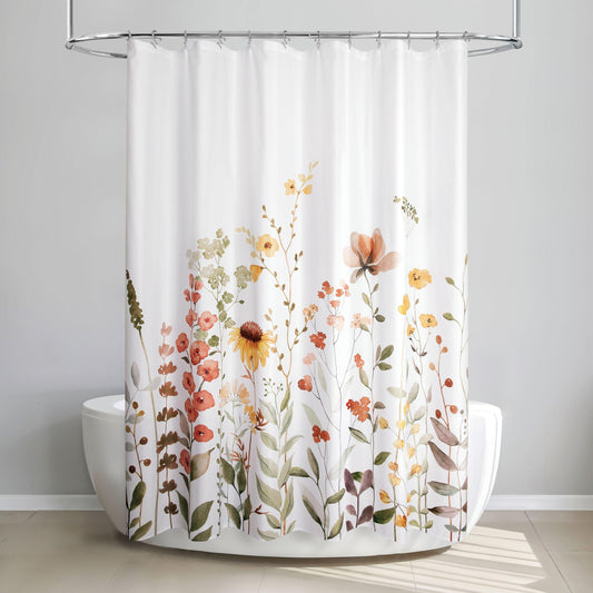 Wild Garden Floral Shower Curtain - Allure Home Creation
