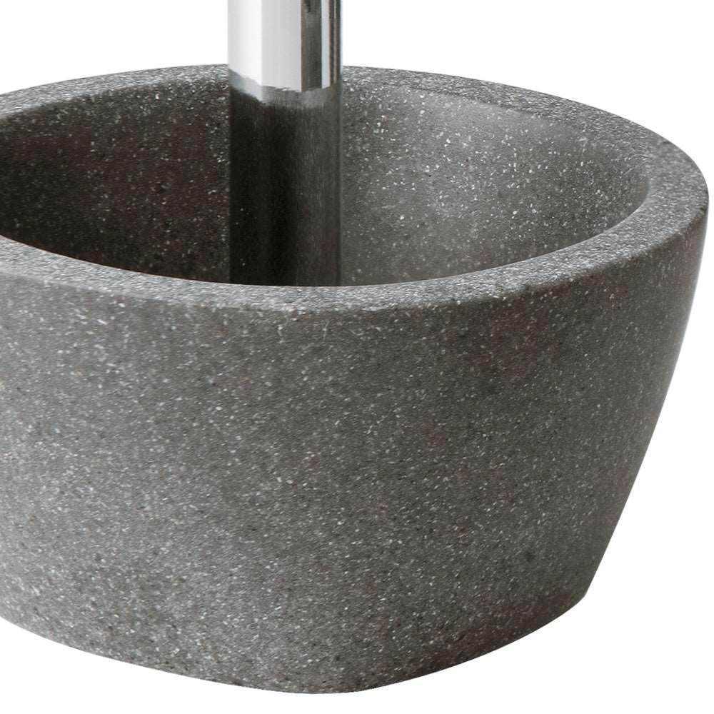 Charcoal Stone Grey 4-Piece Bathroom Accessory Set - Allure Home Creation