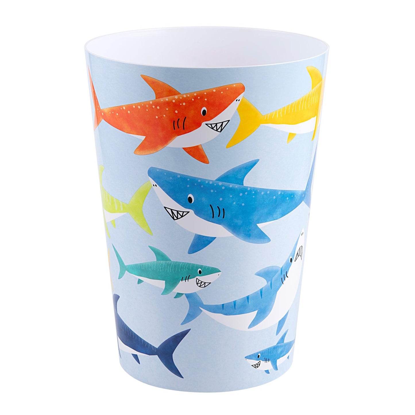 Colorful Sharks Wastebasket - Allure Home Creation