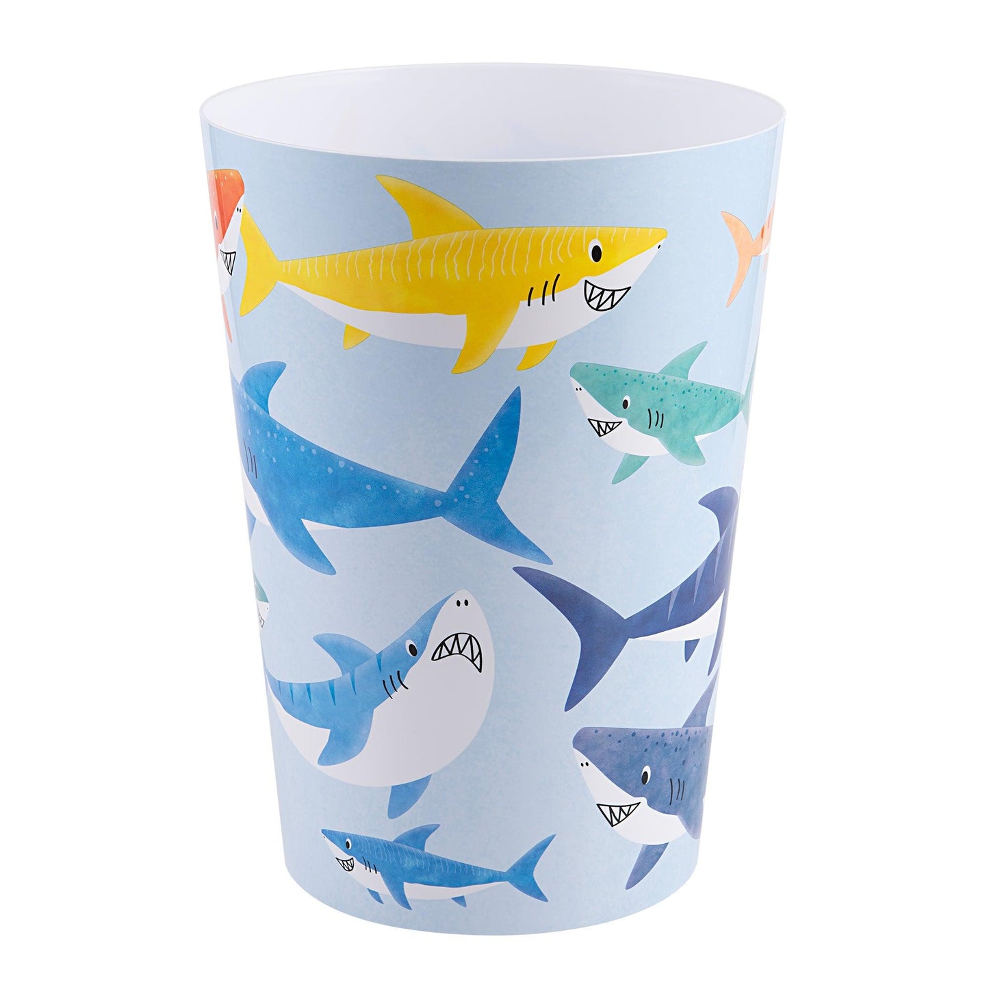 Colorful Sharks Wastebasket - Allure Home Creation