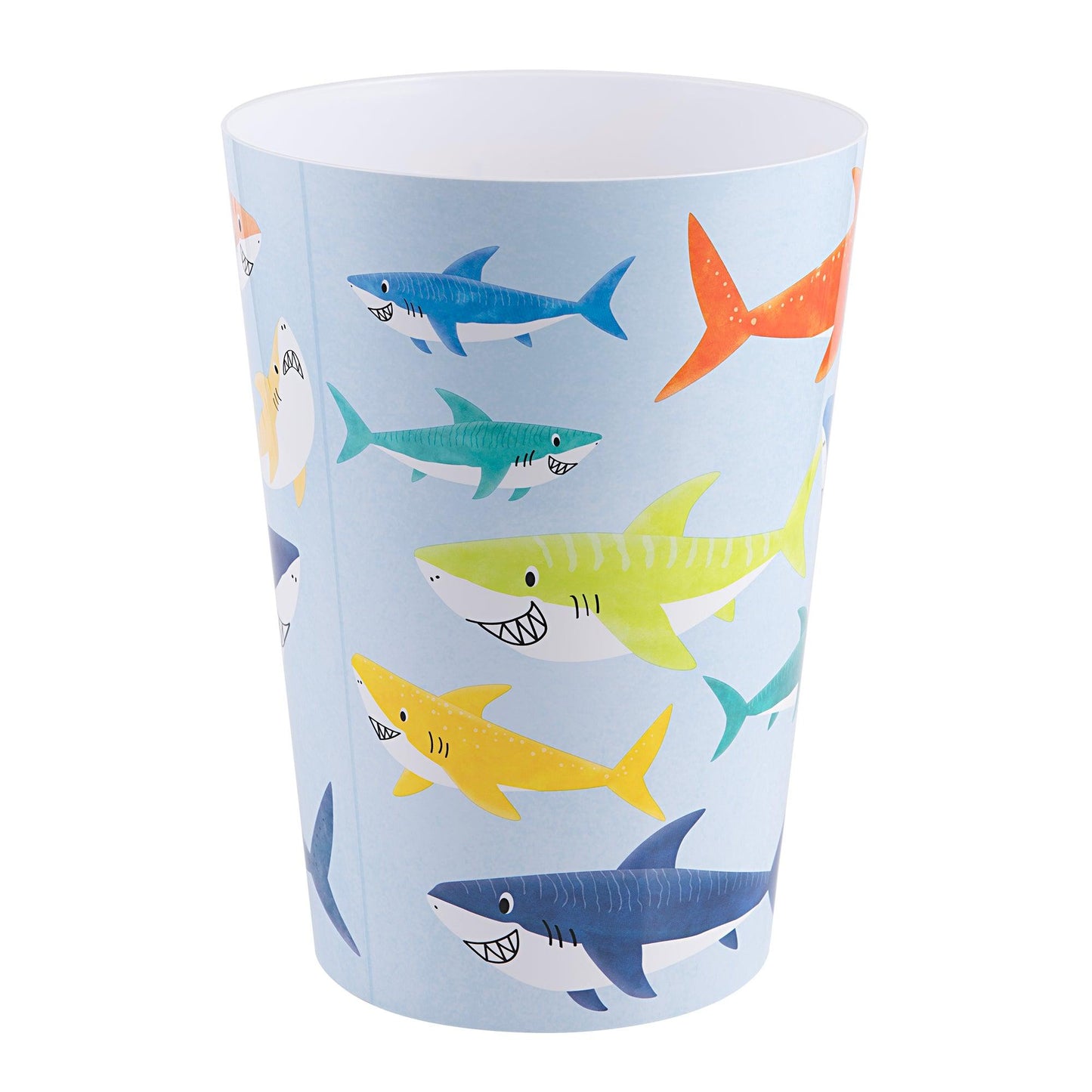 Colorful Sharks Wastebasket - Allure Home Creation