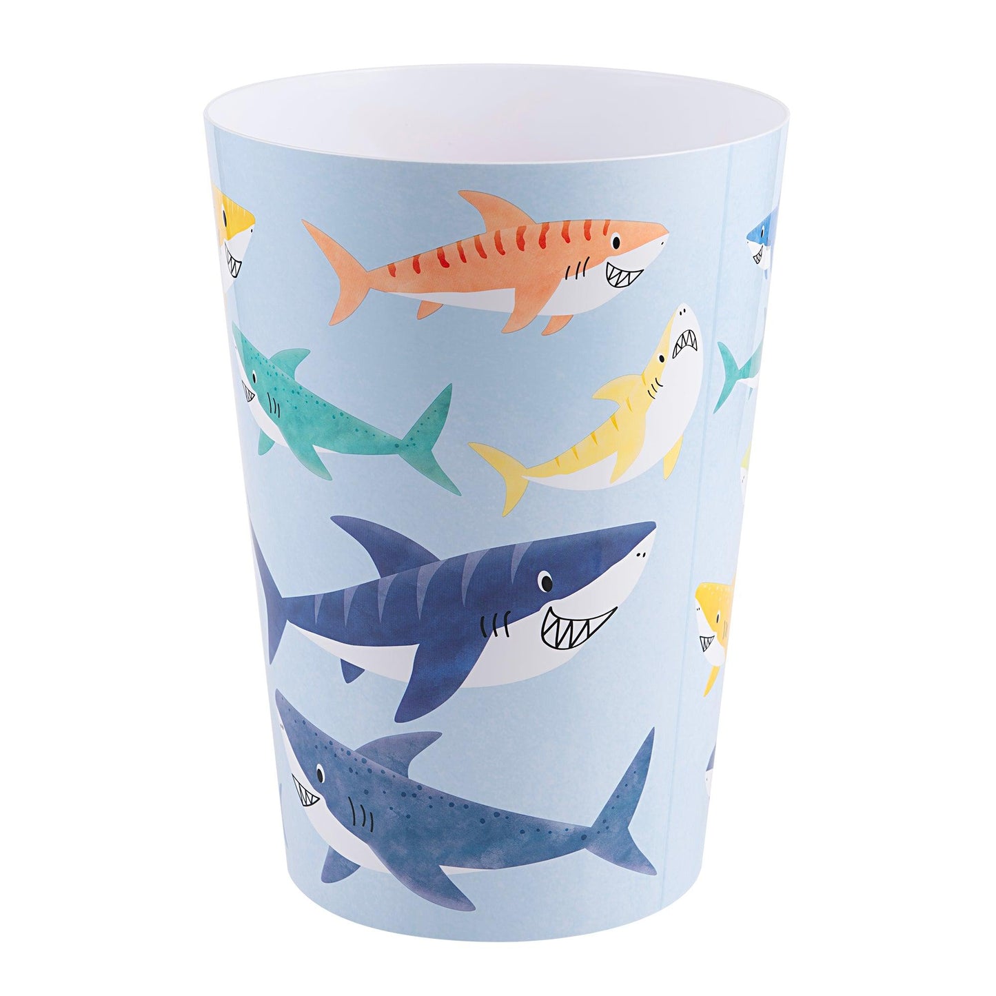 Colorful Sharks Wastebasket - Allure Home Creation