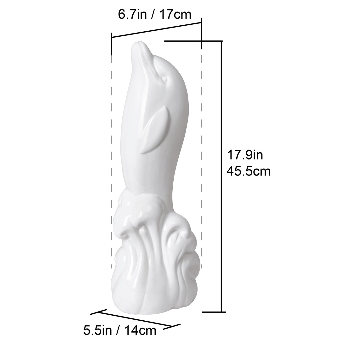 Dolphin Toilet Brush Holder and Brush Set