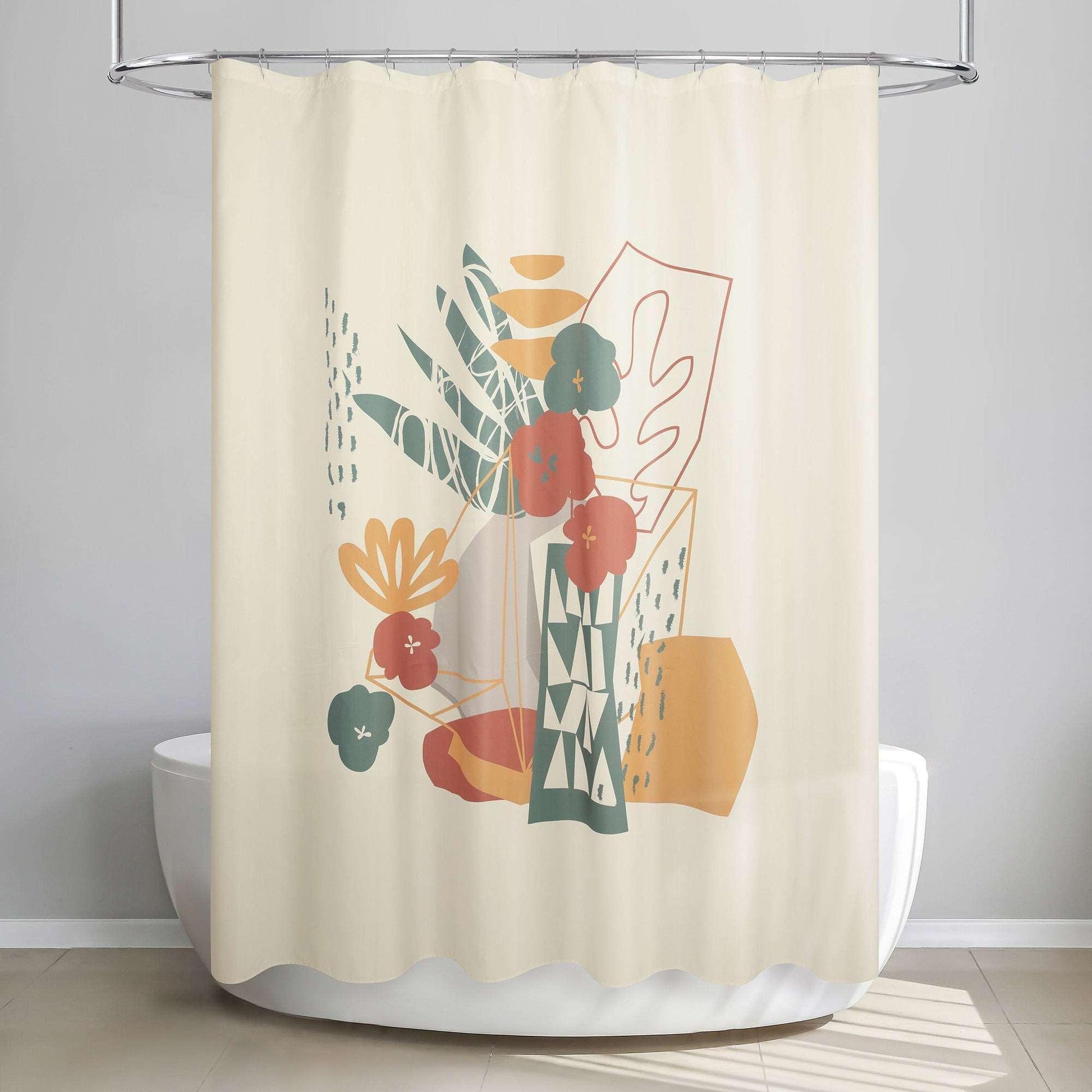 Floral Collage Shower Curtain - Allure Home Creation