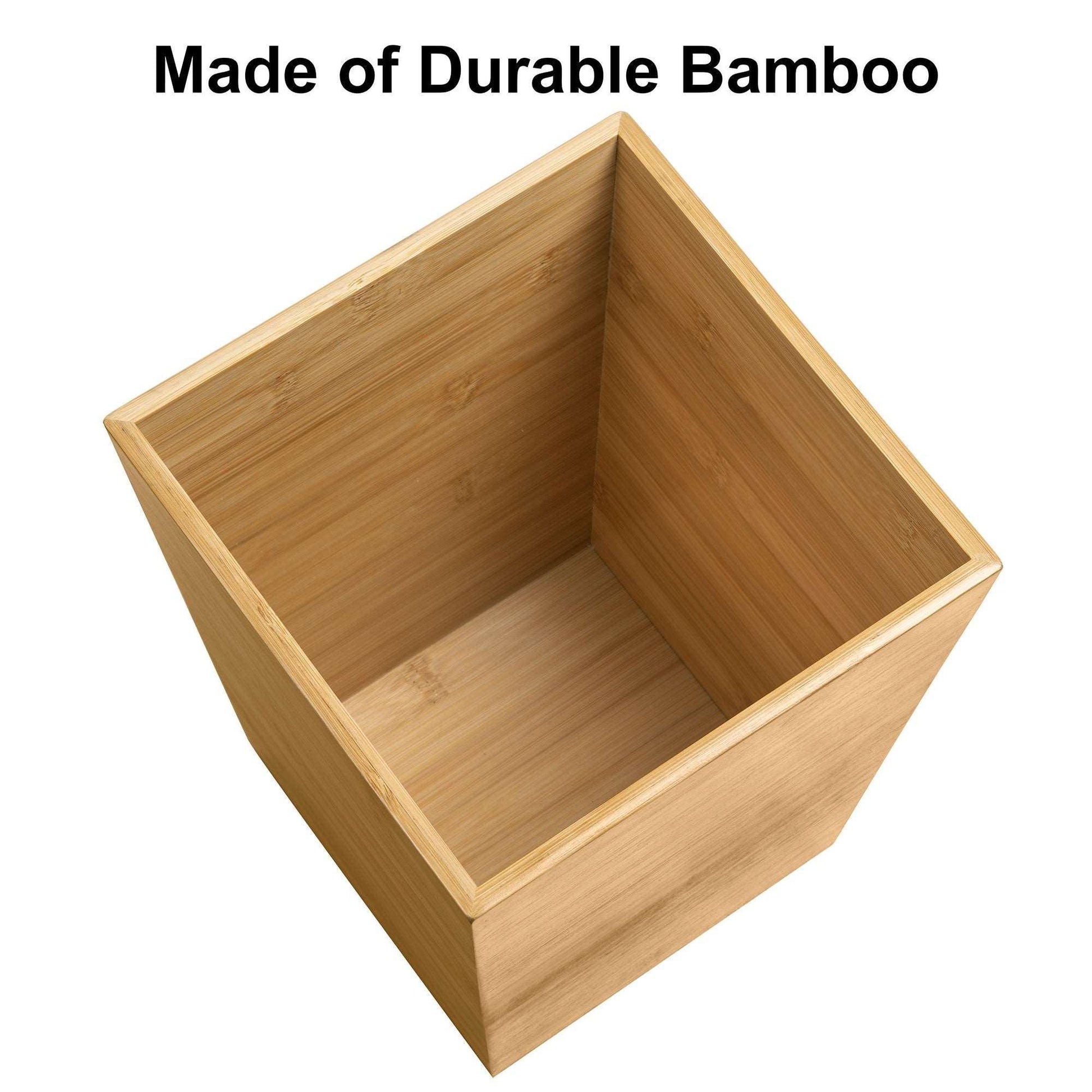 Haven/Kismet Bamboo Wastebasket - Allure Home Creation