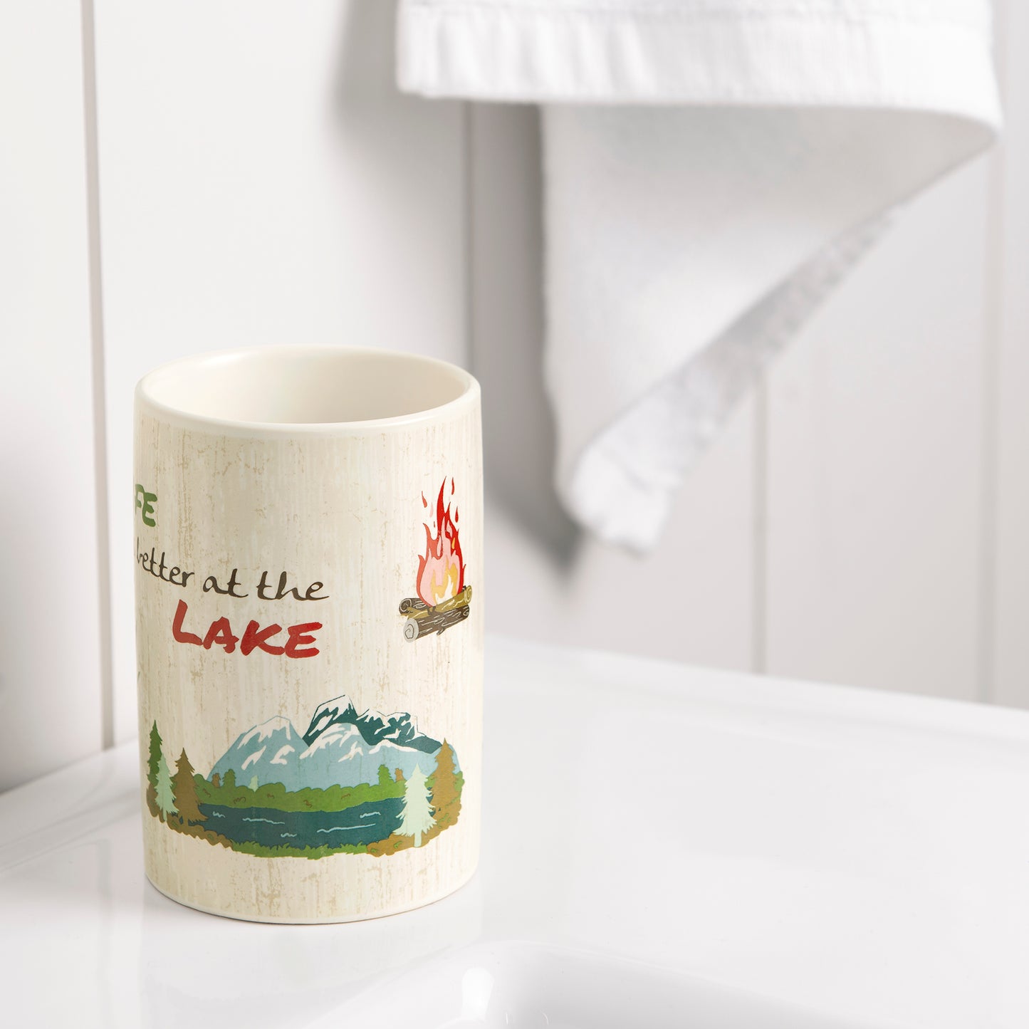 Lake Holiday 4-Piece Bathroom Accessory Set