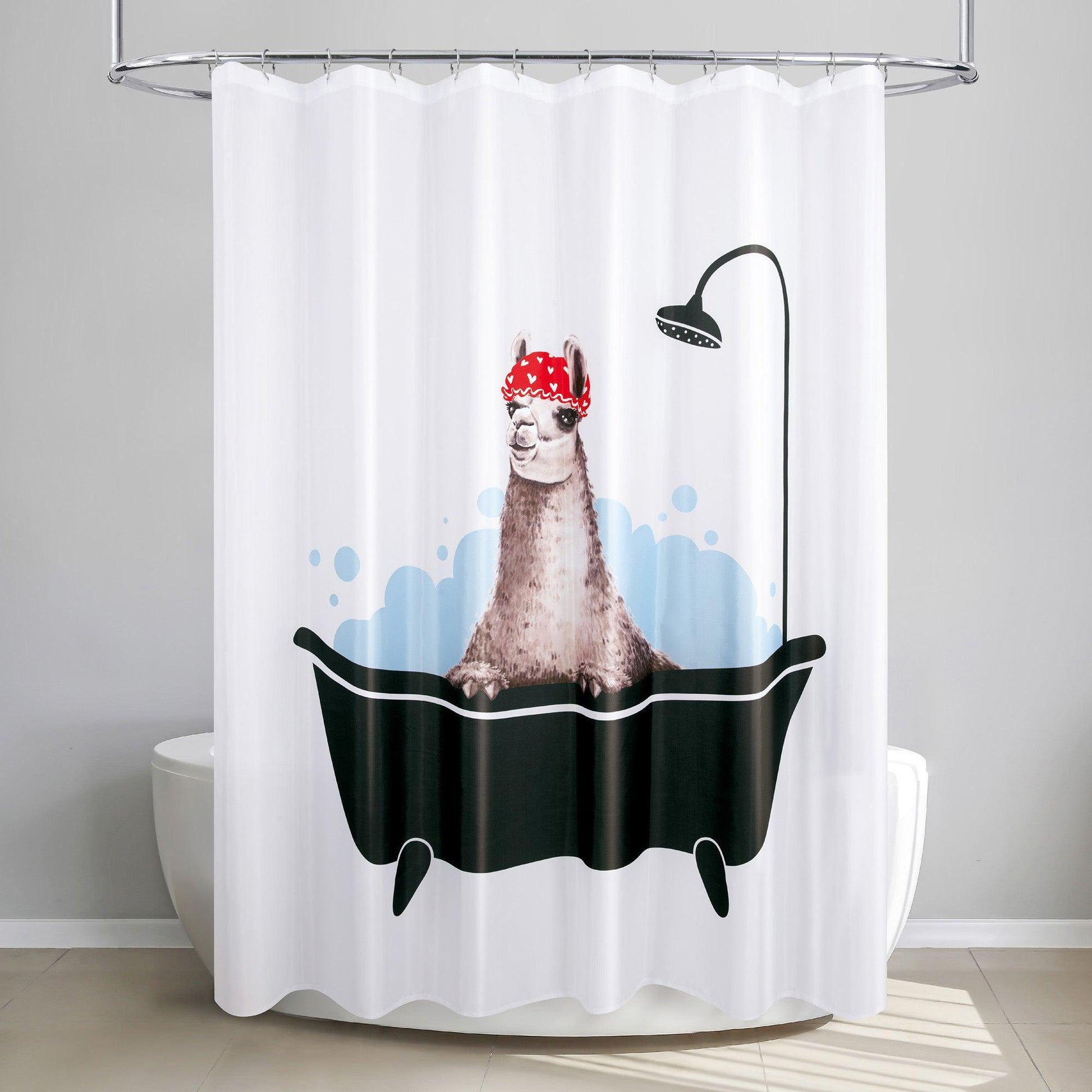 Llama Bath Shower Curtain - Allure Home Creation