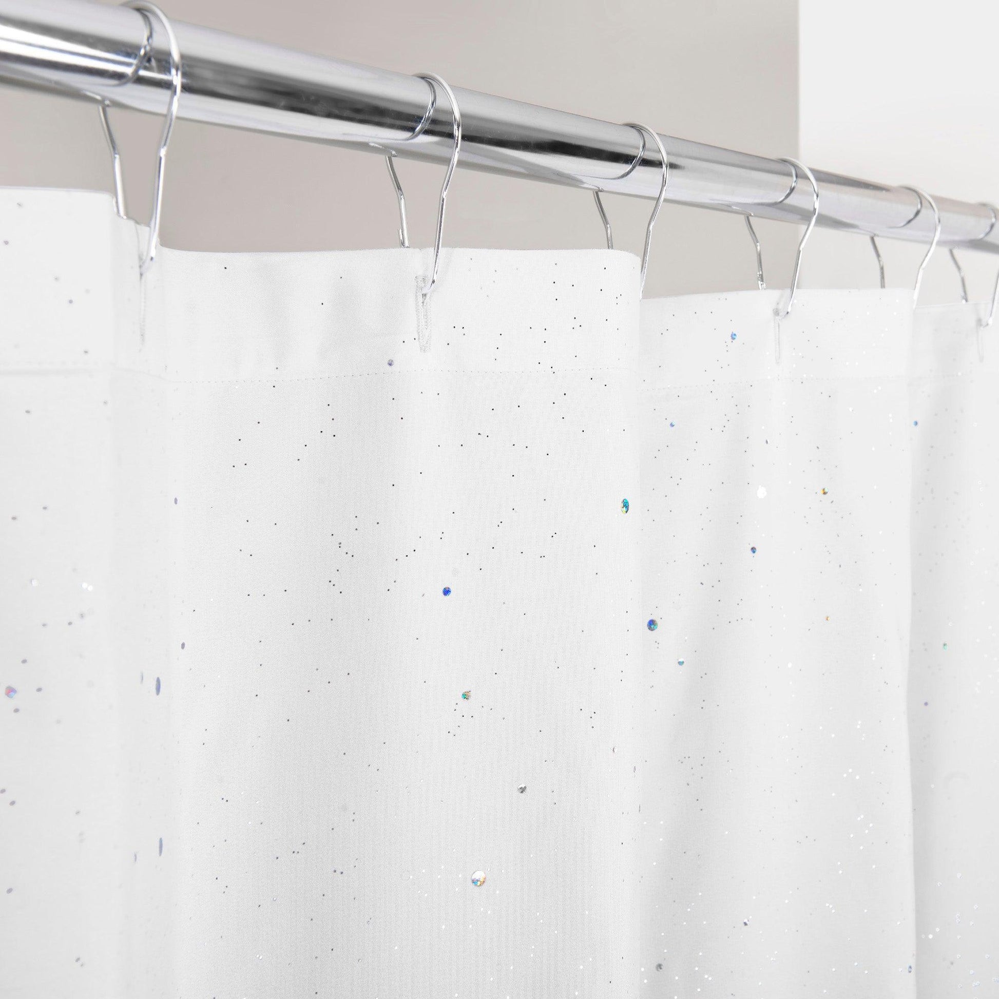 Ombre Sparkle Shower Curtain with Sequins - Allure Home Creation