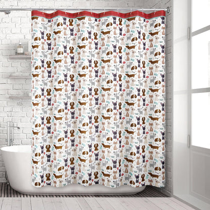 Puppy Love Shower Curtain - Allure Home Creation