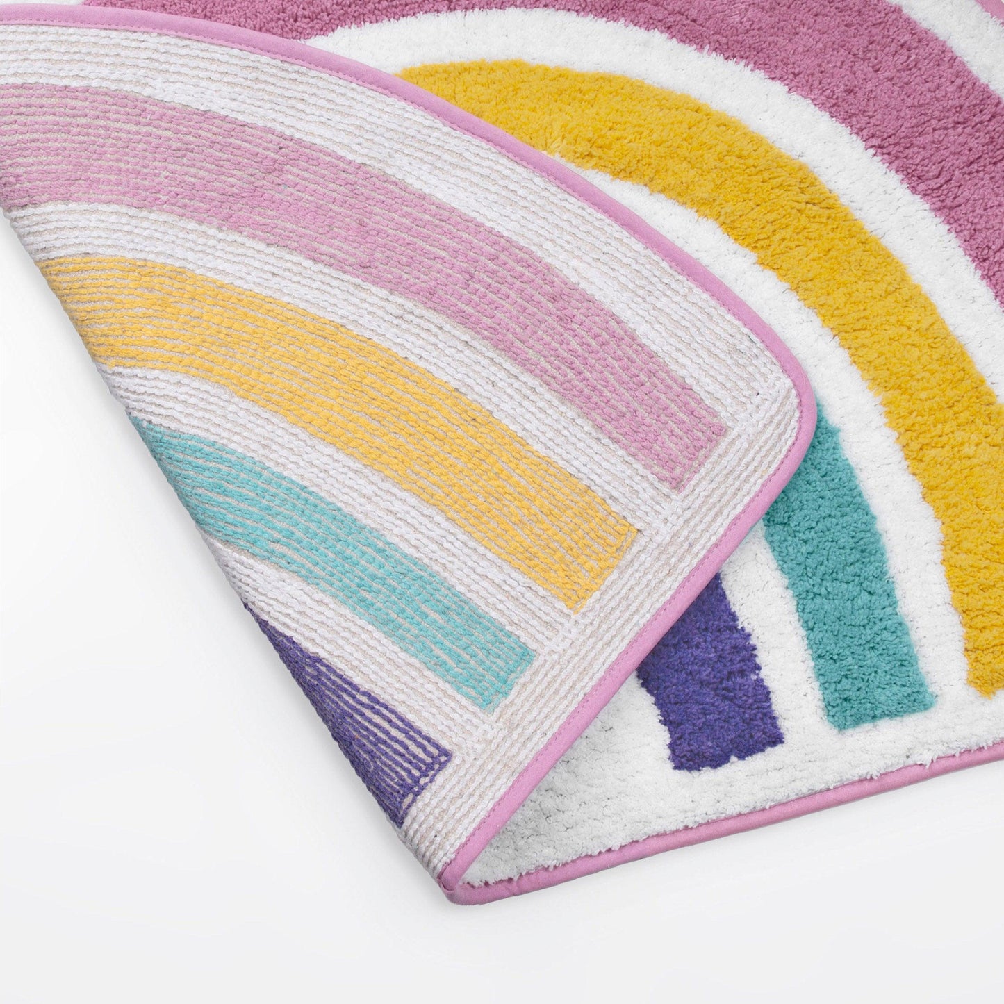 Rainbow Hearts Bath Rug 33”x22” - Allure Home Creation