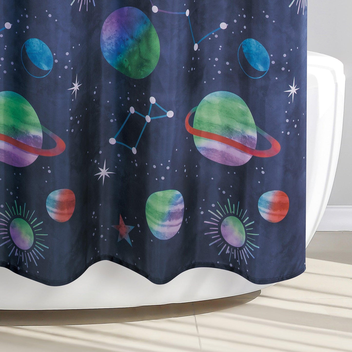 Starry Night Shower Curtain - Allure Home Creation