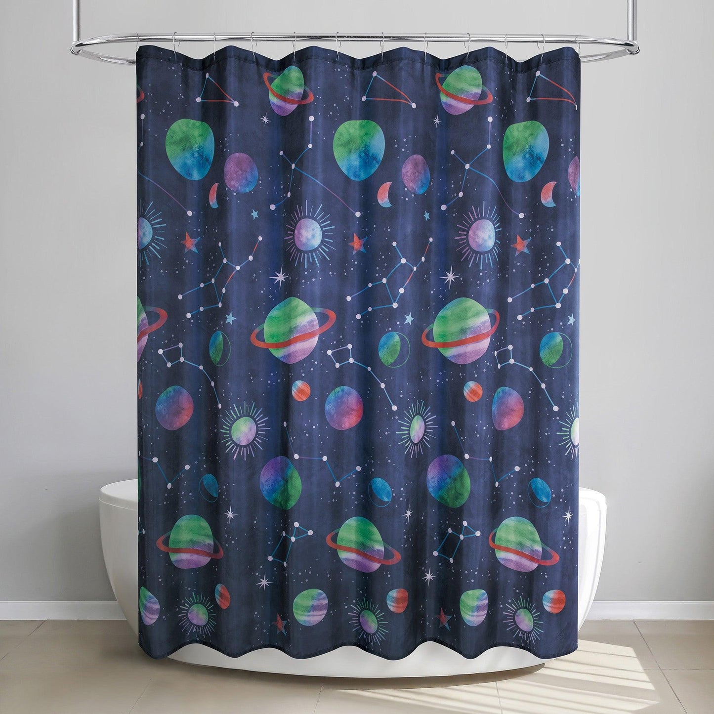 Starry Night Shower Curtain - Allure Home Creation