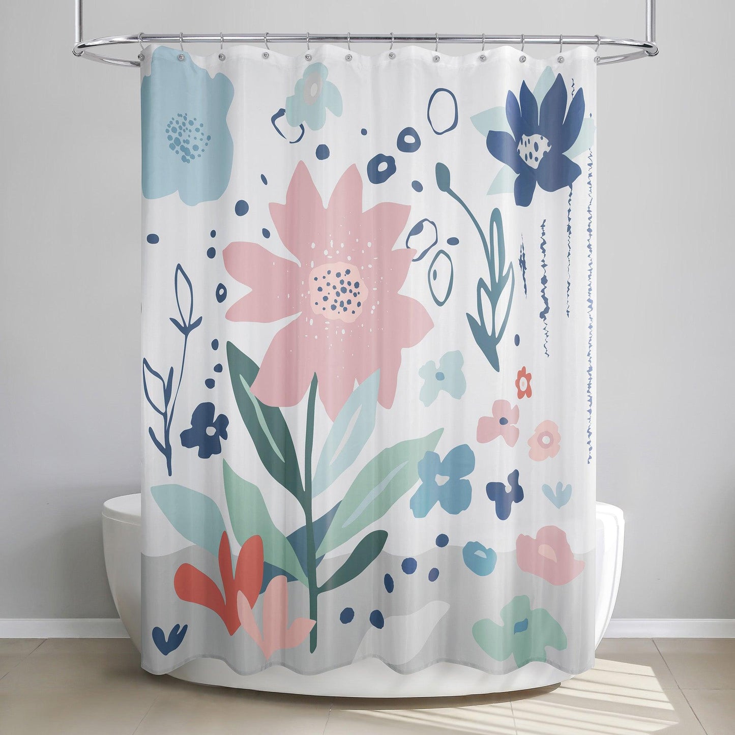 Summer Flower Shower Curtain - Allure Home Creation