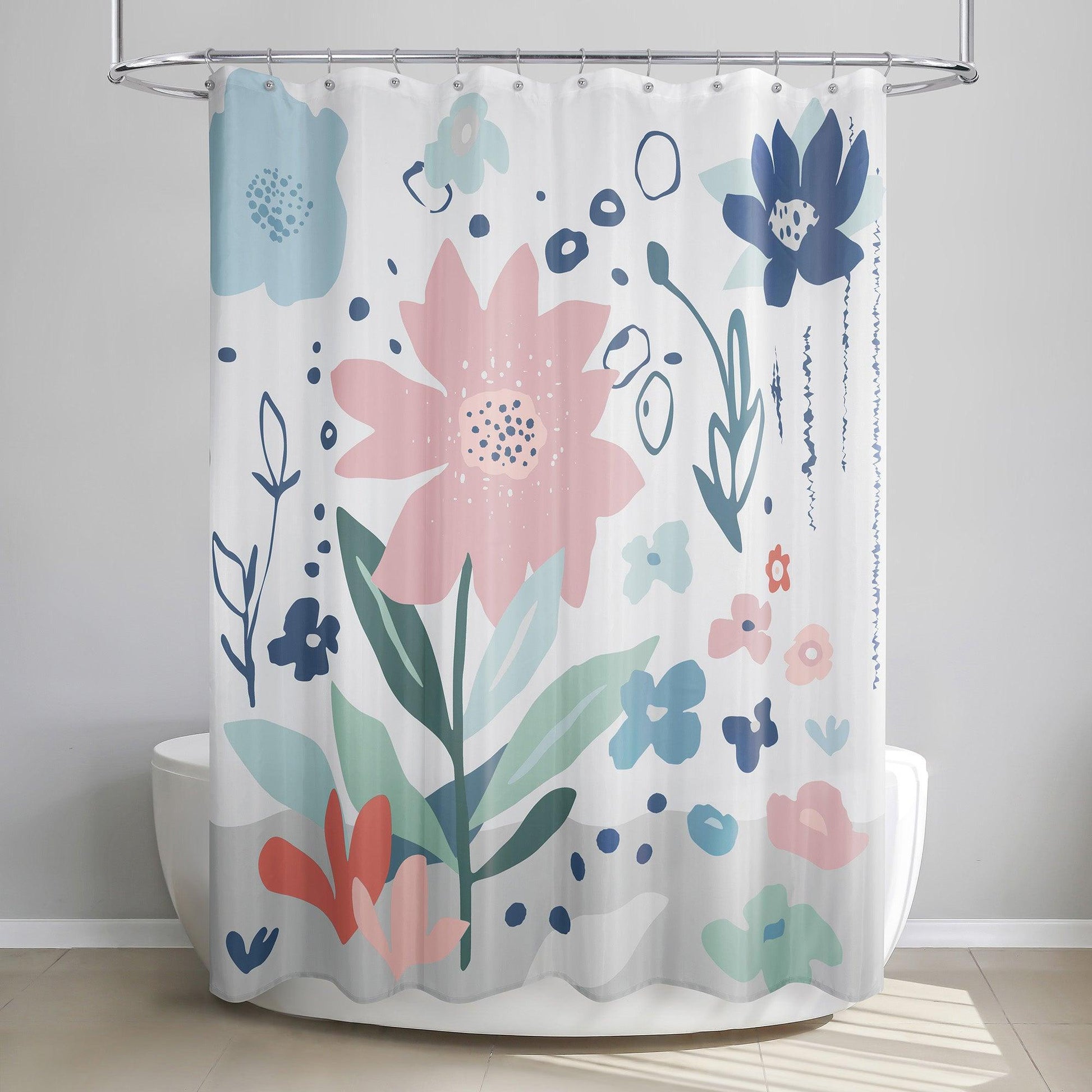 Summer Flower Shower Curtain - Allure Home Creation