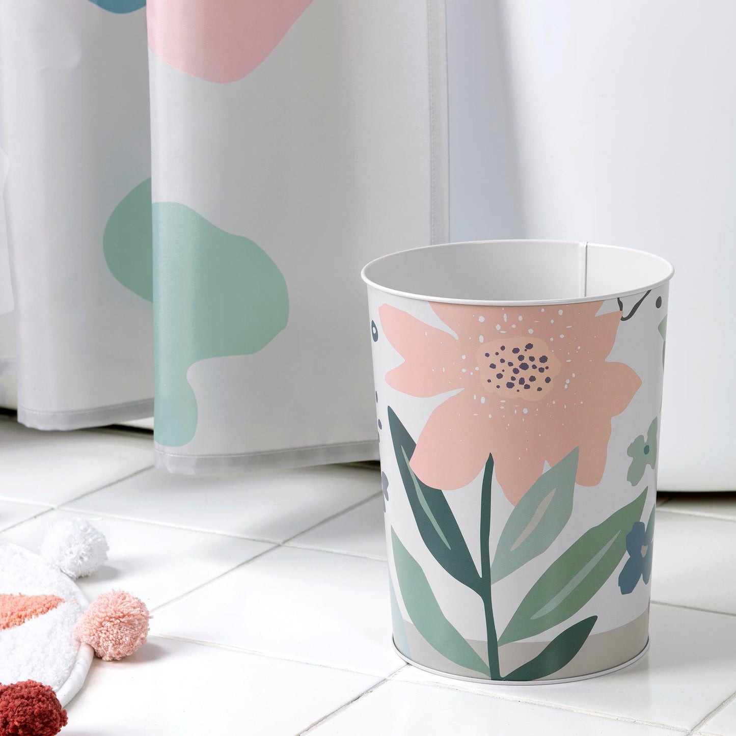 Summer Flower Wastebasket - Allure Home Creation