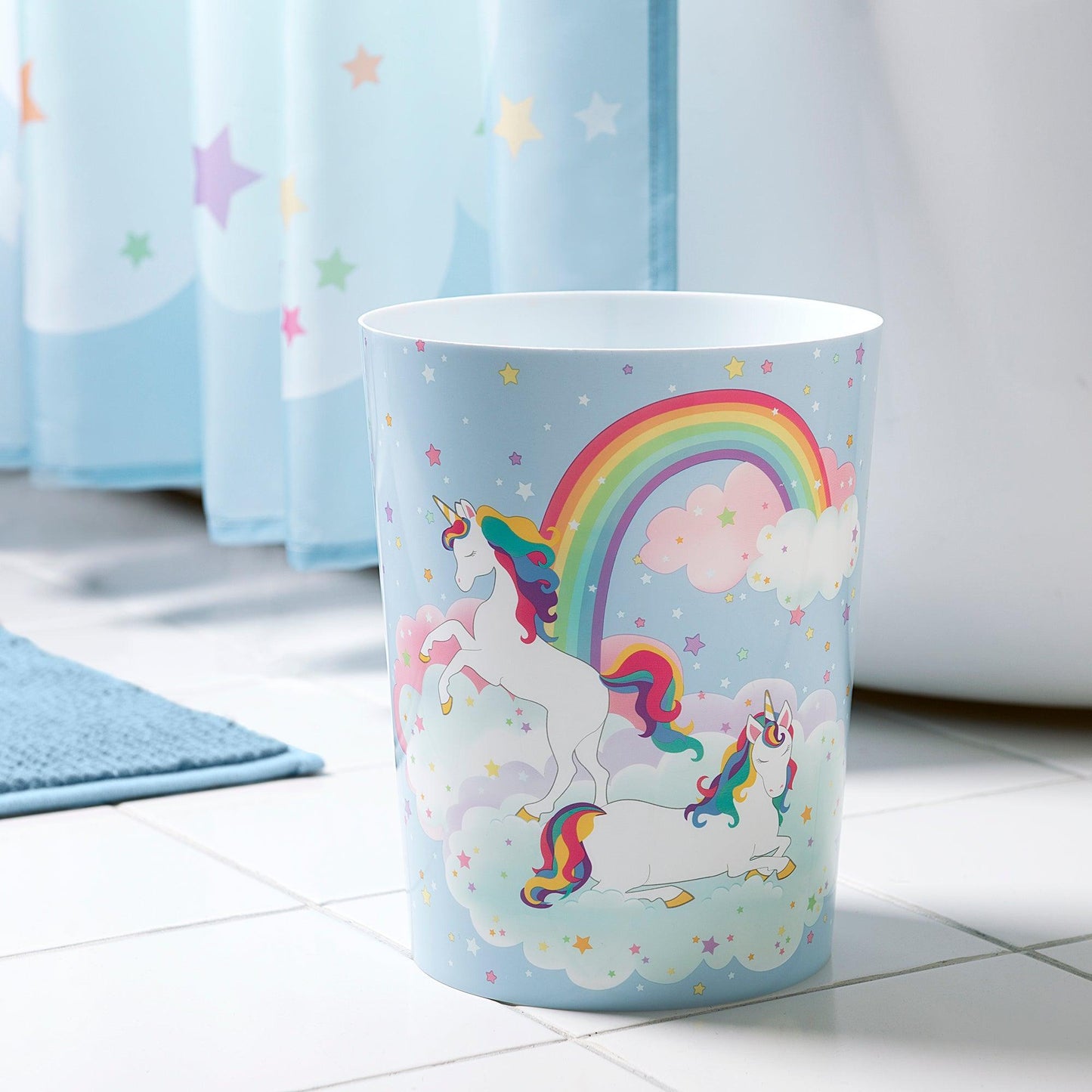 Unicorn & Rainbow Wastebasket - Allure Home Creation