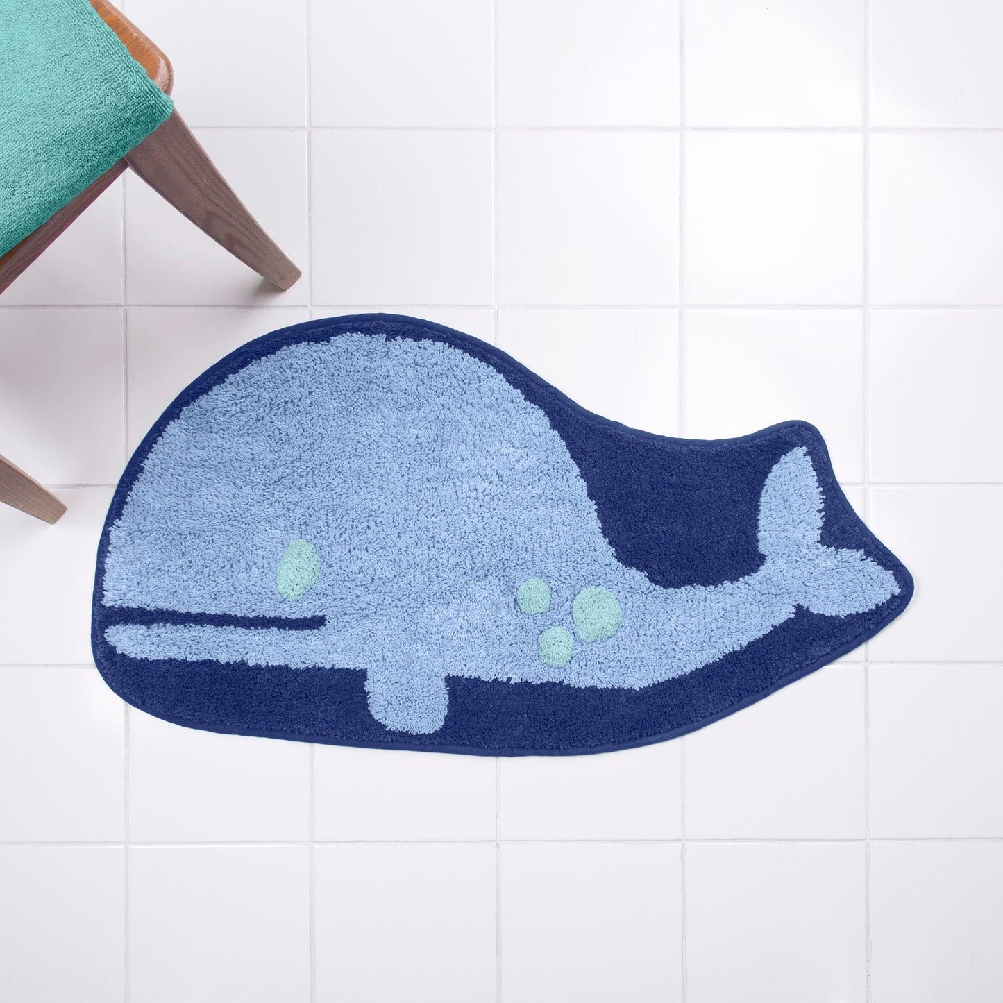 Whales Bath Rug 34"x18" - Allure Home Creation