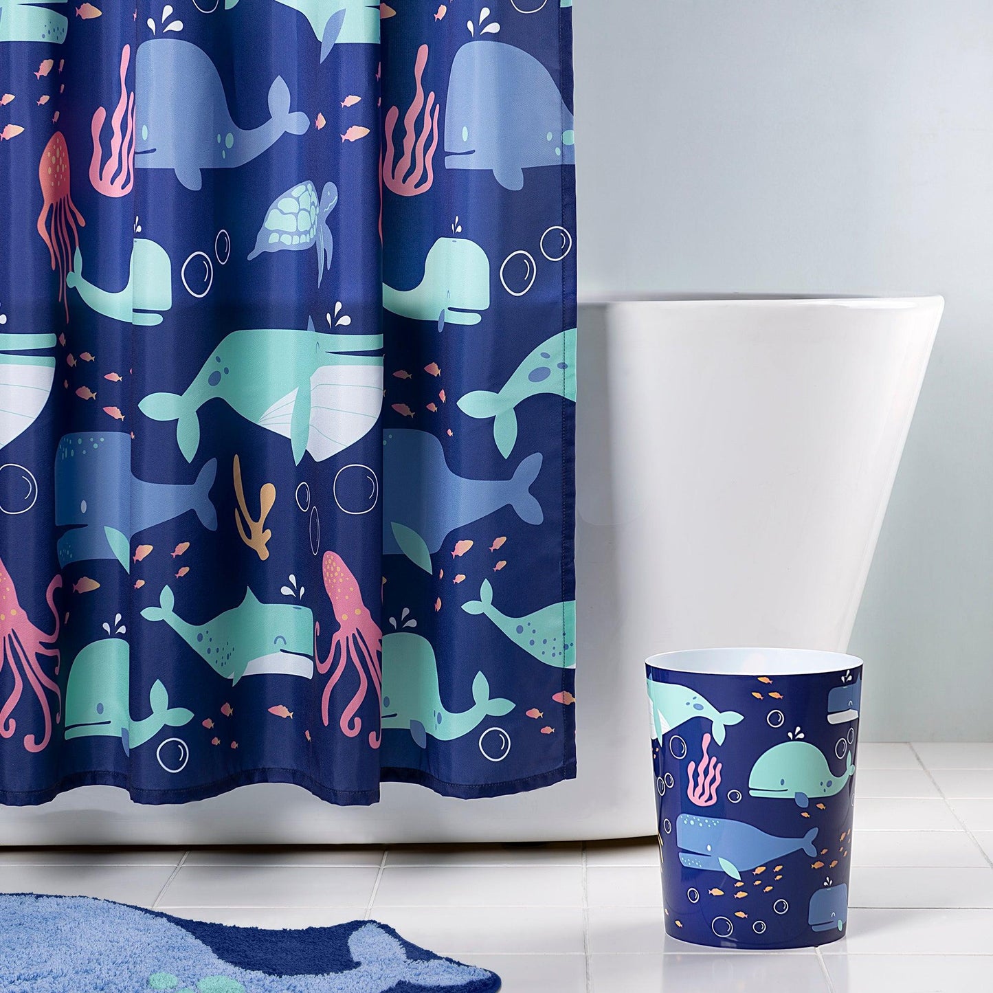 Whales Wastebasket - Allure Home Creation