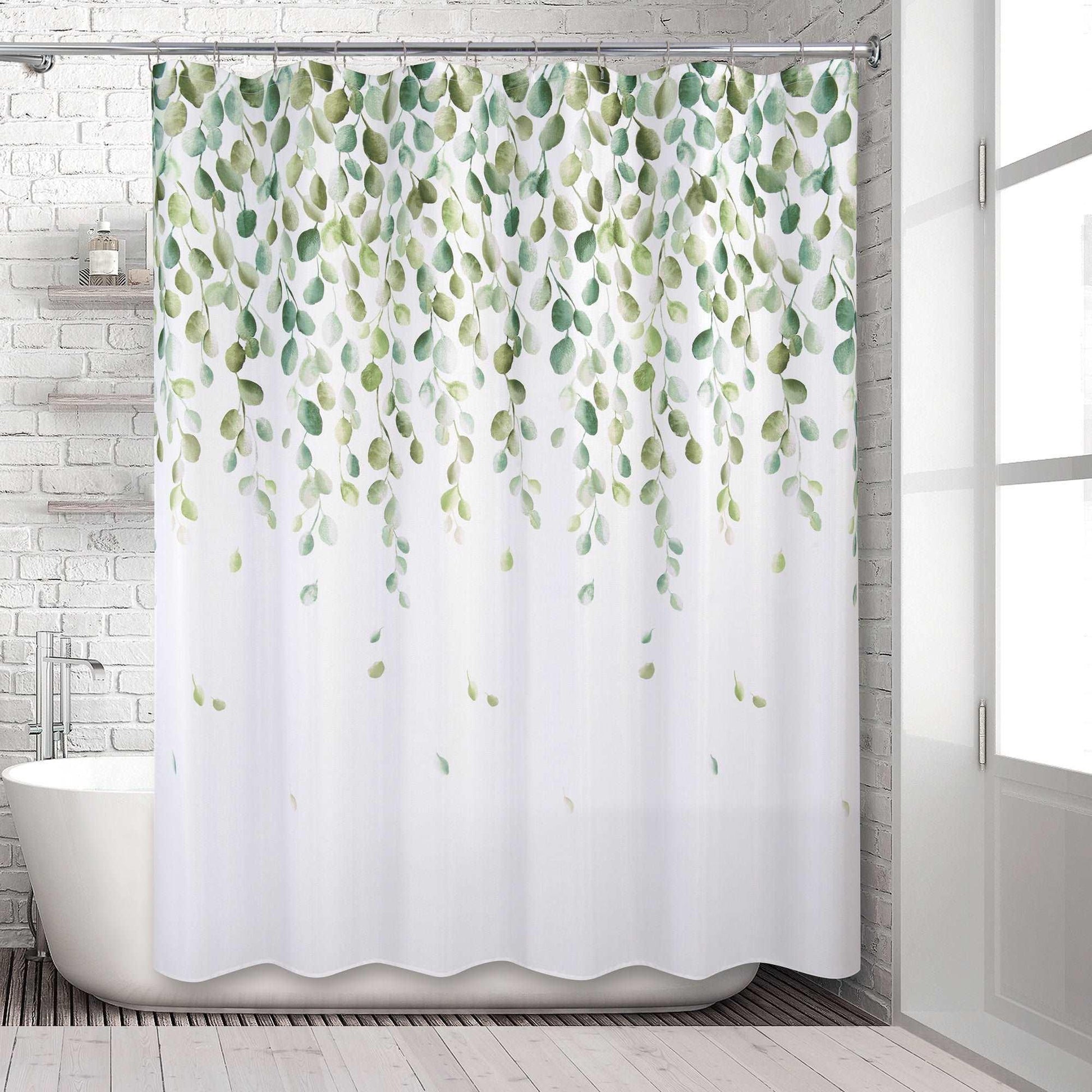 Cascade Green Leaf Vine Shower Curtain - Allure Home Creation