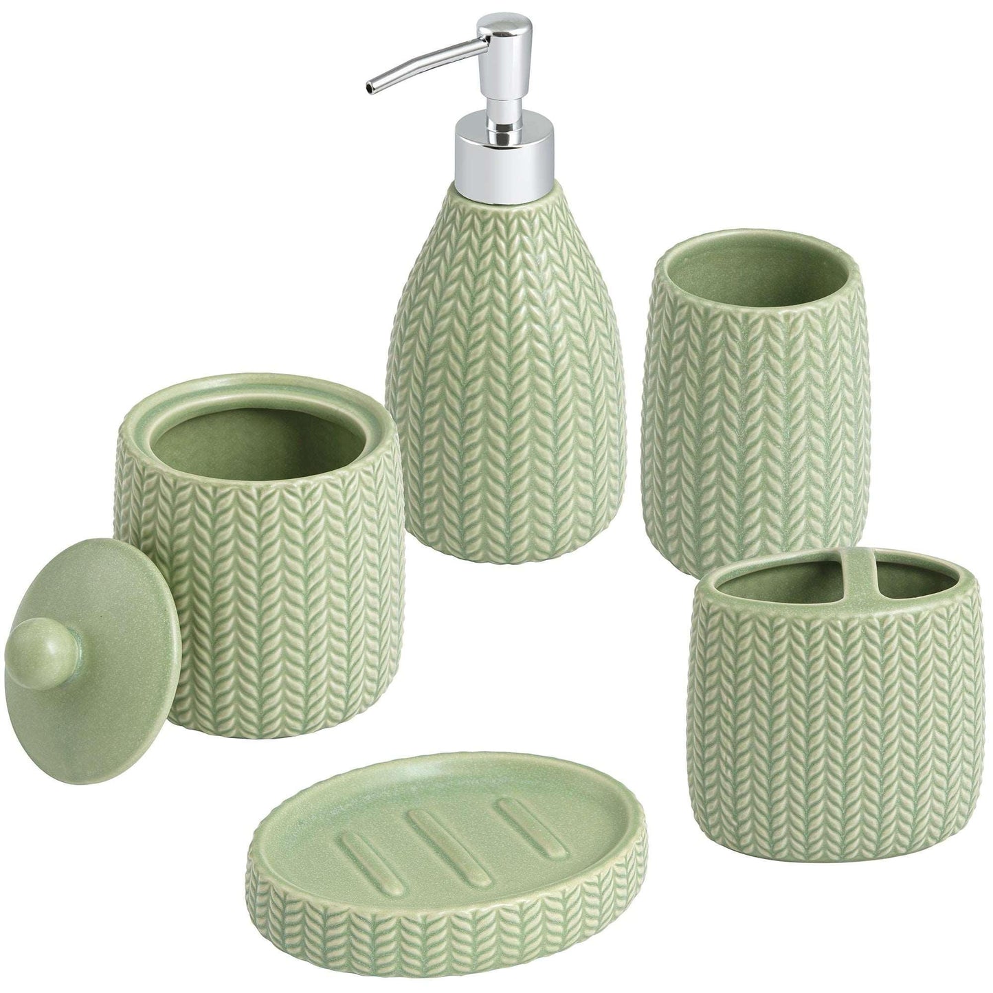 Dashi 5-Piece Bathroom Accessory Set - Allure Home Creation