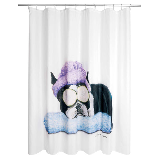 Frenchie Spa Shower Curtain - Allure Home Creation
