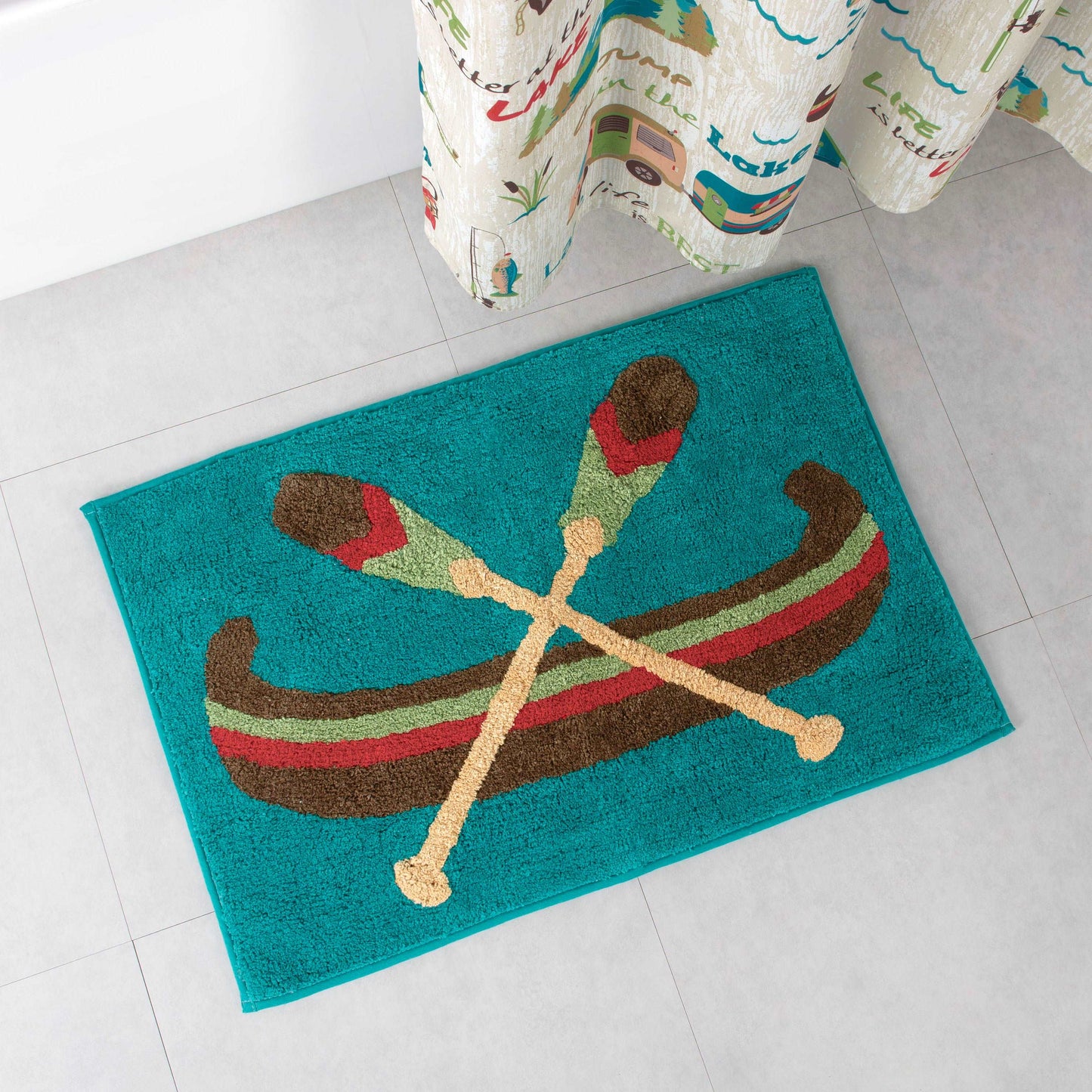 Lake Holiday Bath Rug