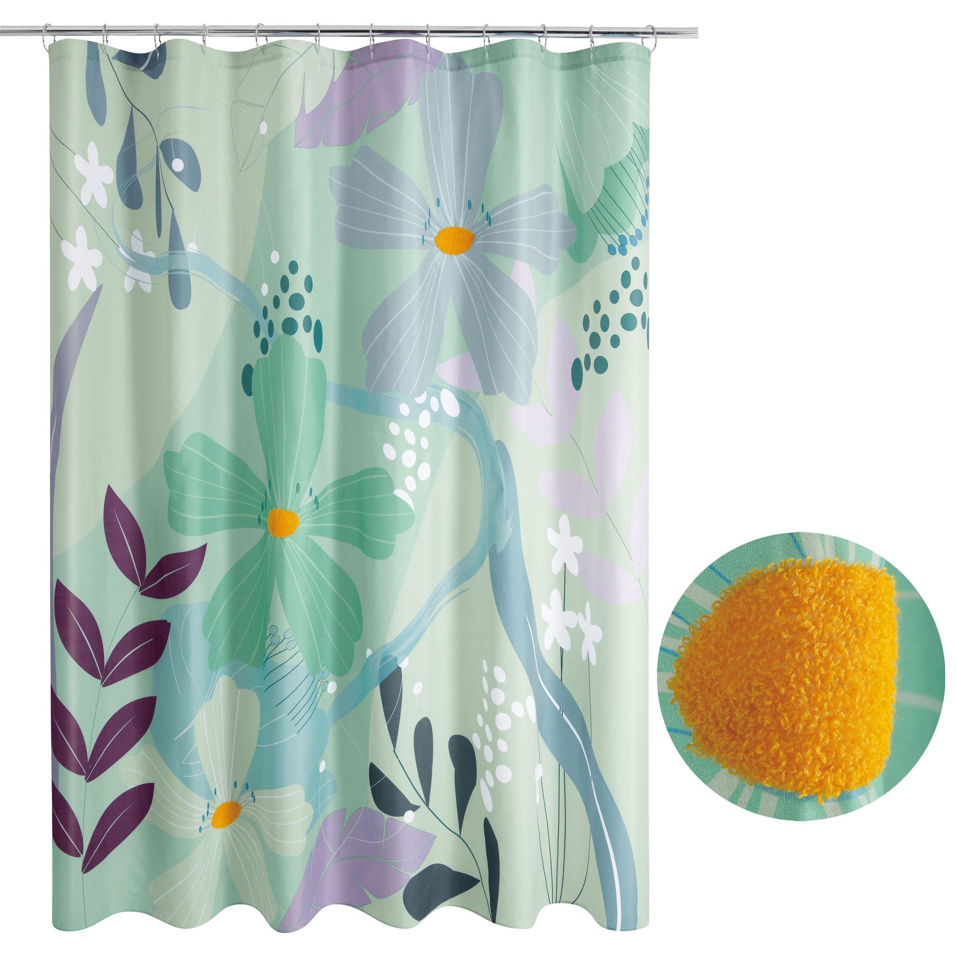 Madeline Floral Shower Curtain - Allure Home Creation