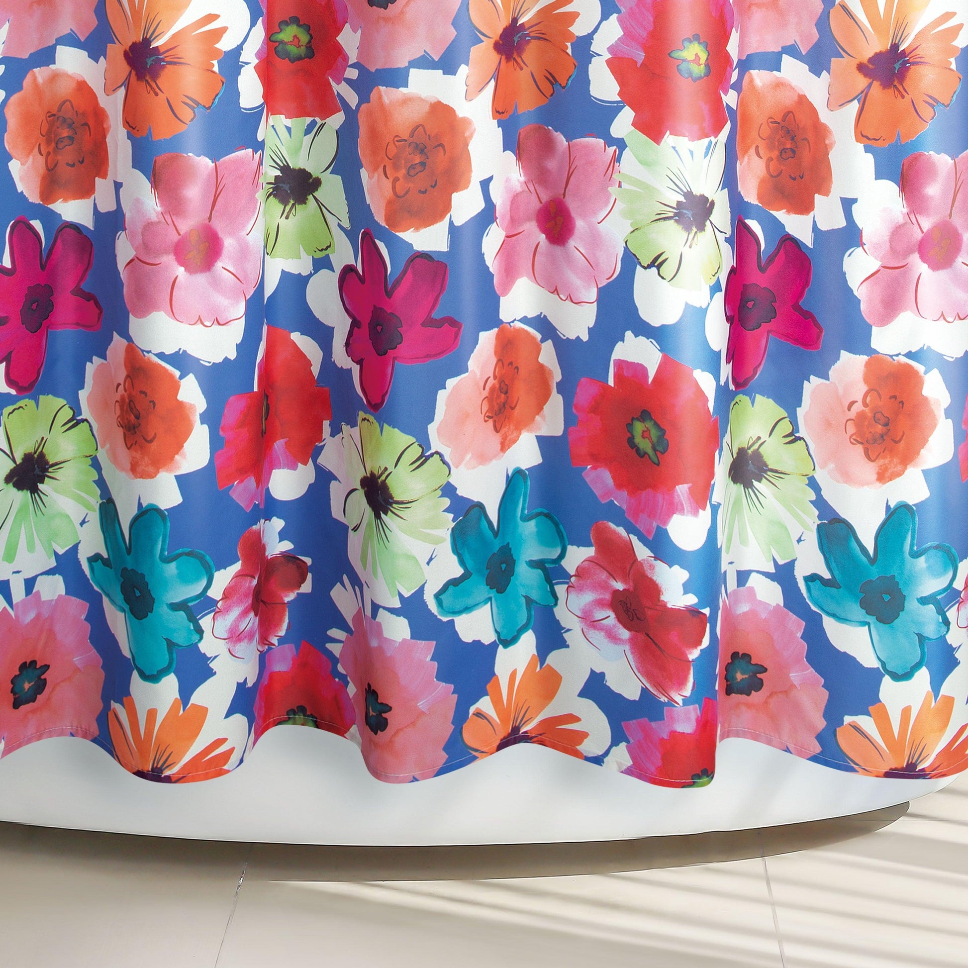 Painterly Pop Floral Shower Curtain - Allure Home Creation