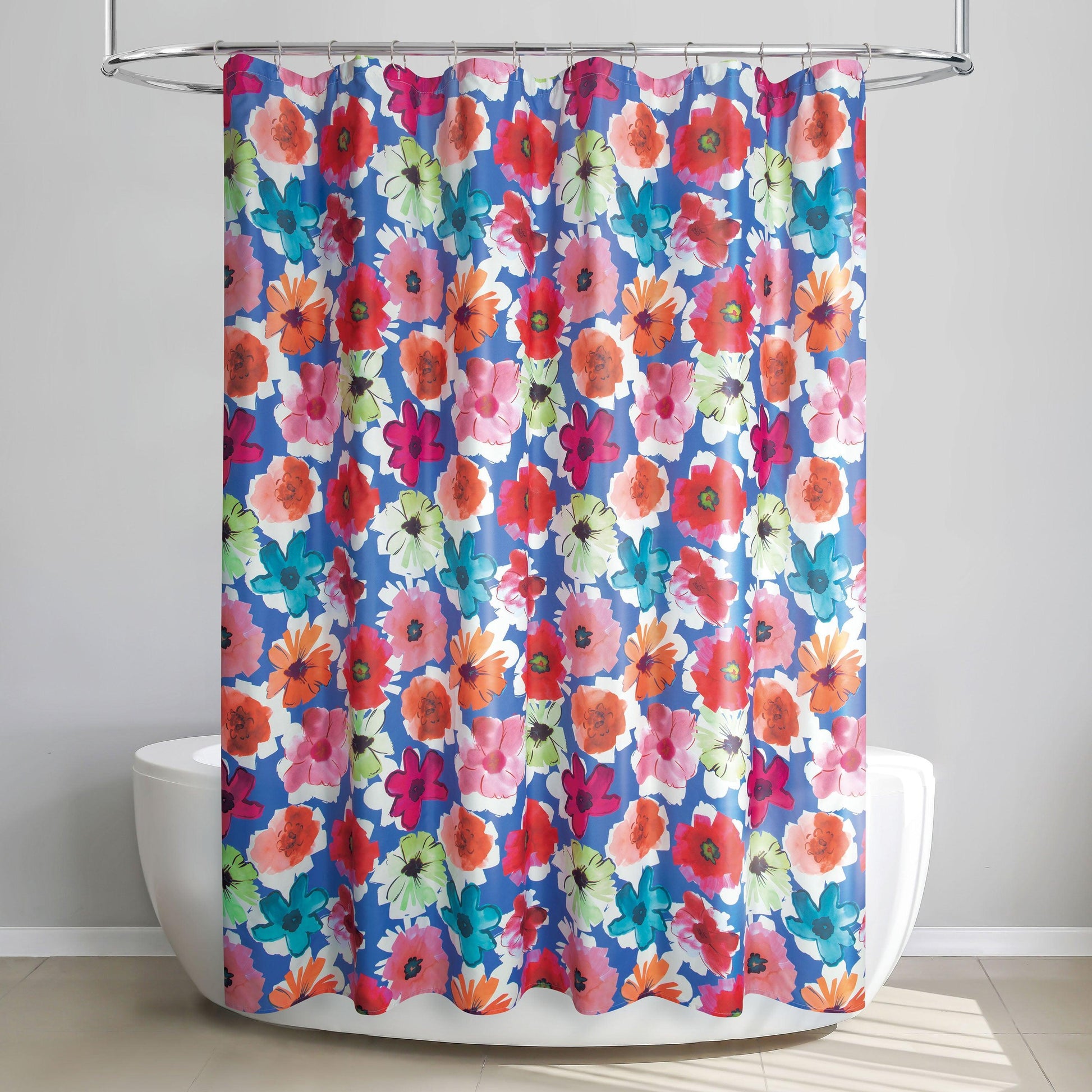 Painterly Pop Floral Shower Curtain - Allure Home Creation