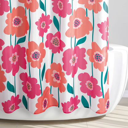 Poppy Floral Shower Curtain - Allure Home Creation