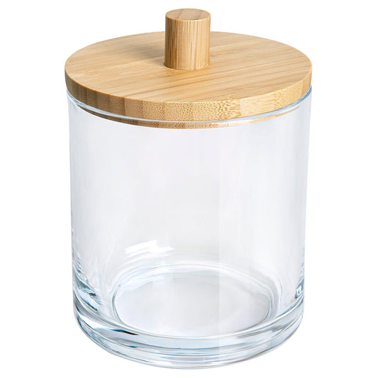 Spa Glass Cotton Ball Jar - Allure Home Creation