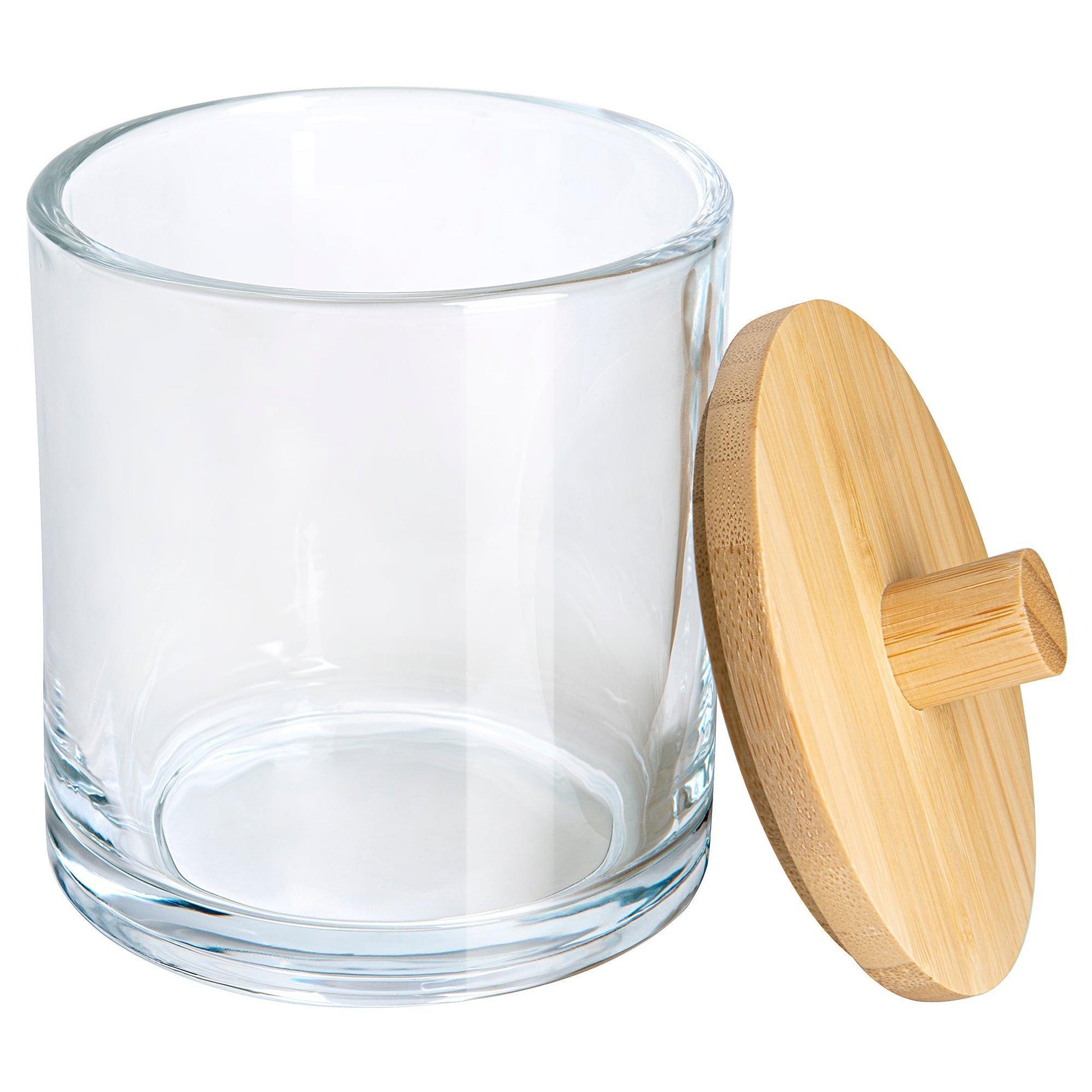 Spa Glass Cotton Ball Jar - Allure Home Creation