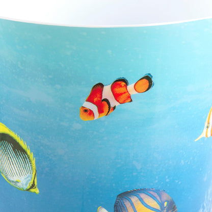 Under The Sea Fish Wastebasket Compact Size 1.71 gallons - Allure Home Creation