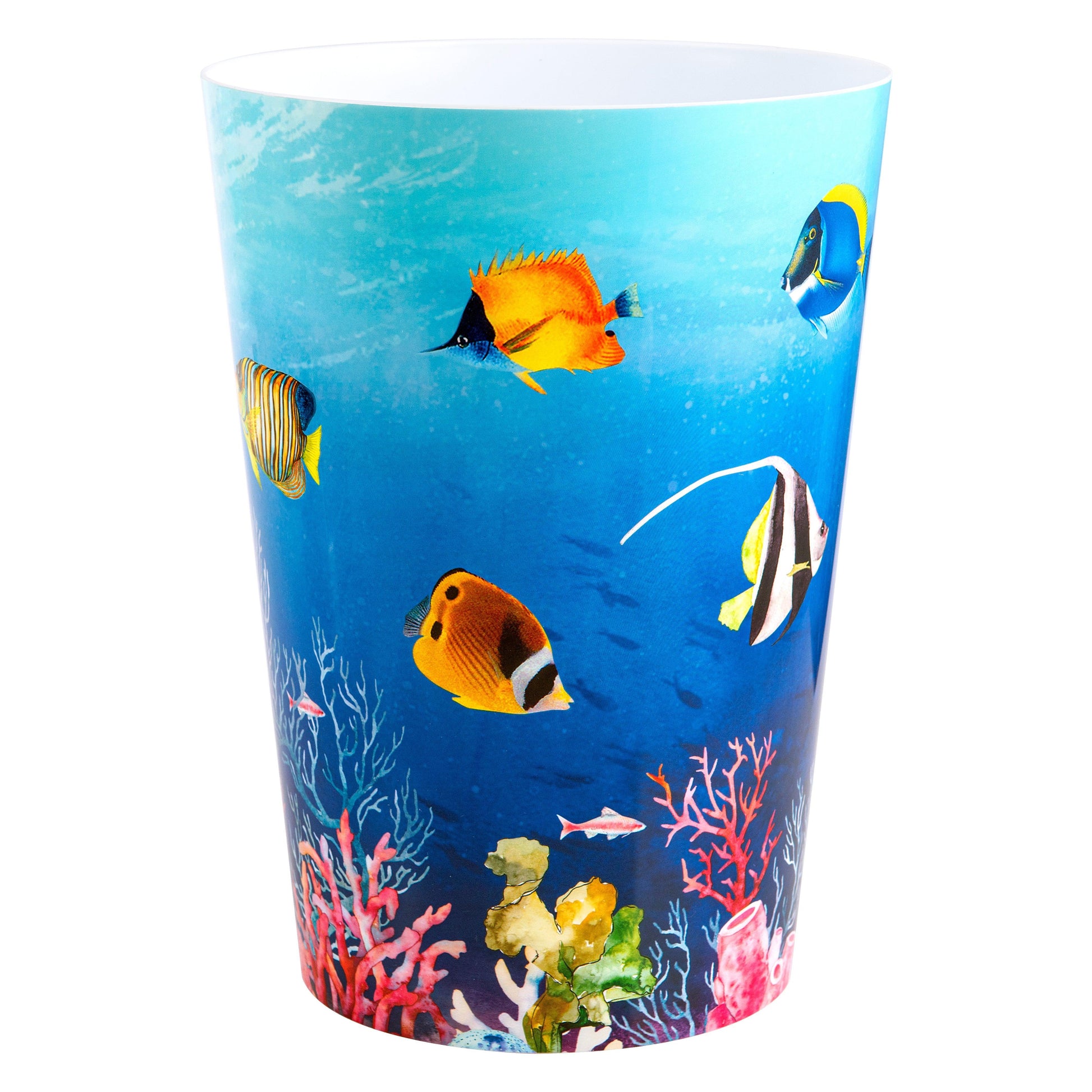 Under The Sea Fish Wastebasket Compact Size 1.71 gallons - Allure Home Creation