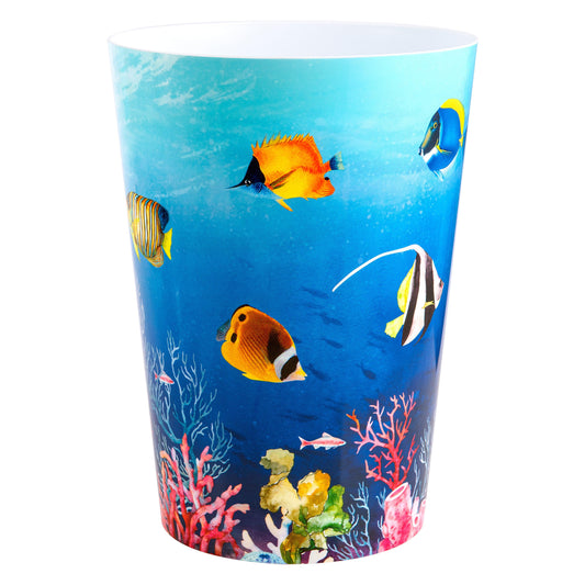 Under The Sea Fish Wastebasket Compact Size 1.71 gallons - Allure Home Creation
