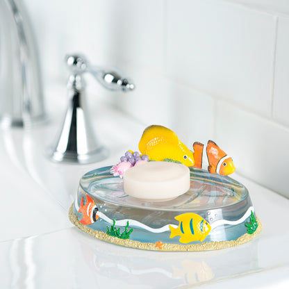 Under the Sea Resin 4-Piece Bathroom Accessory Set