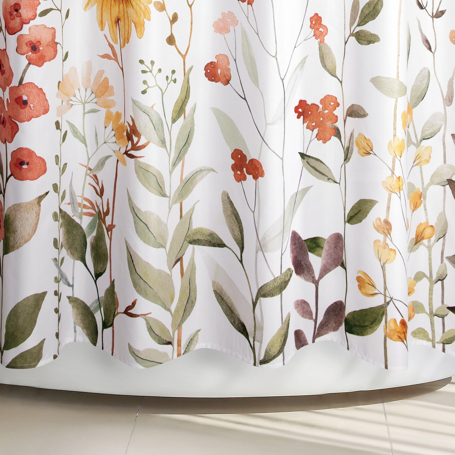 Wild Garden Floral Shower Curtain - Allure Home Creation