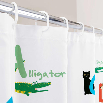 Animal Alphabet Shower Curtain - Allure Home Creation