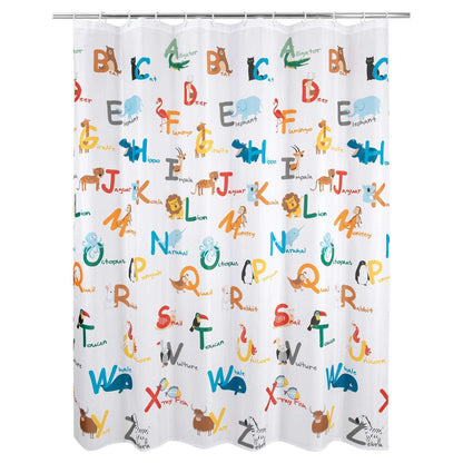 Animal Alphabet Shower Curtain - Allure Home Creation