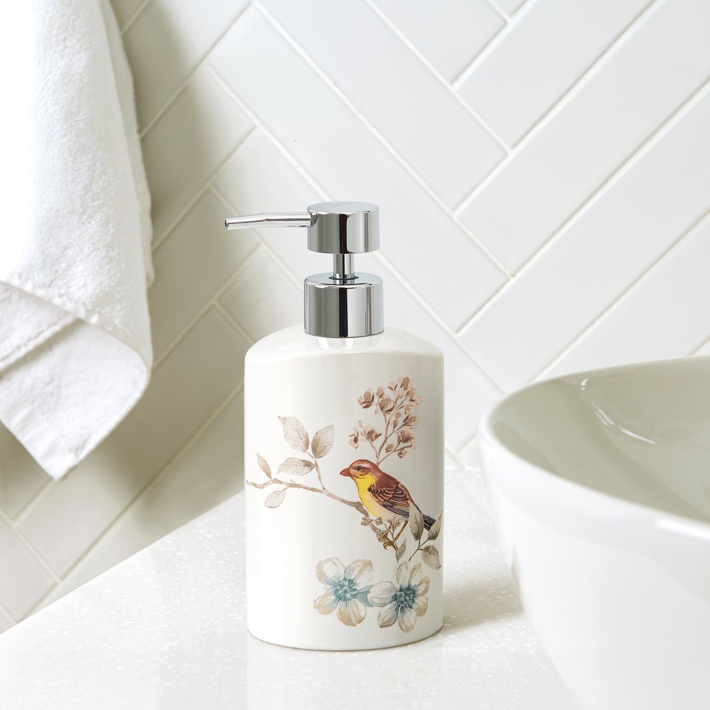 Birds and Botanicals Soap/Lotion Pump