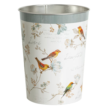 Birds and Botanicals Wastebasket